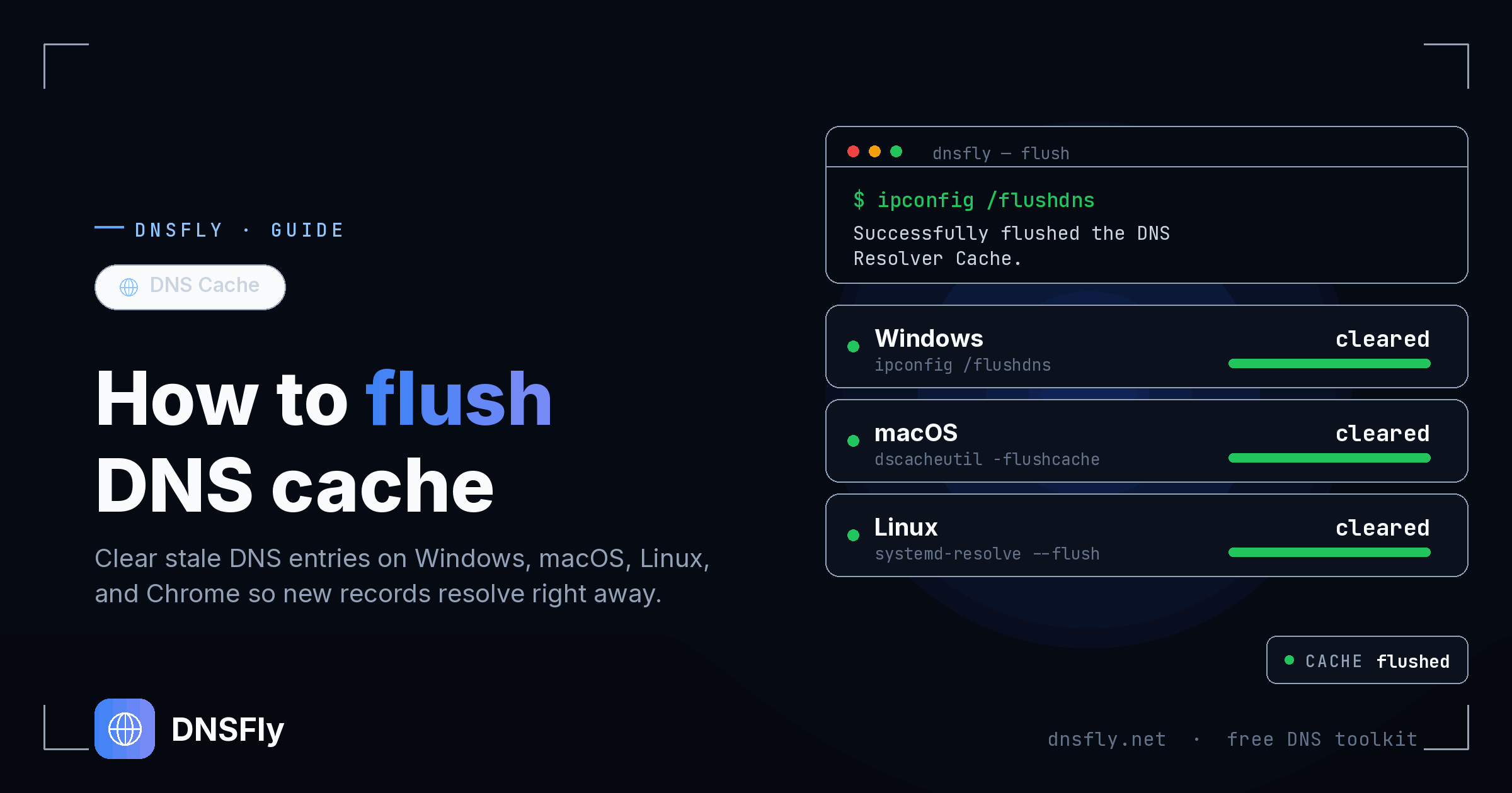 How to Flush DNS Cache - DNSFly Guide