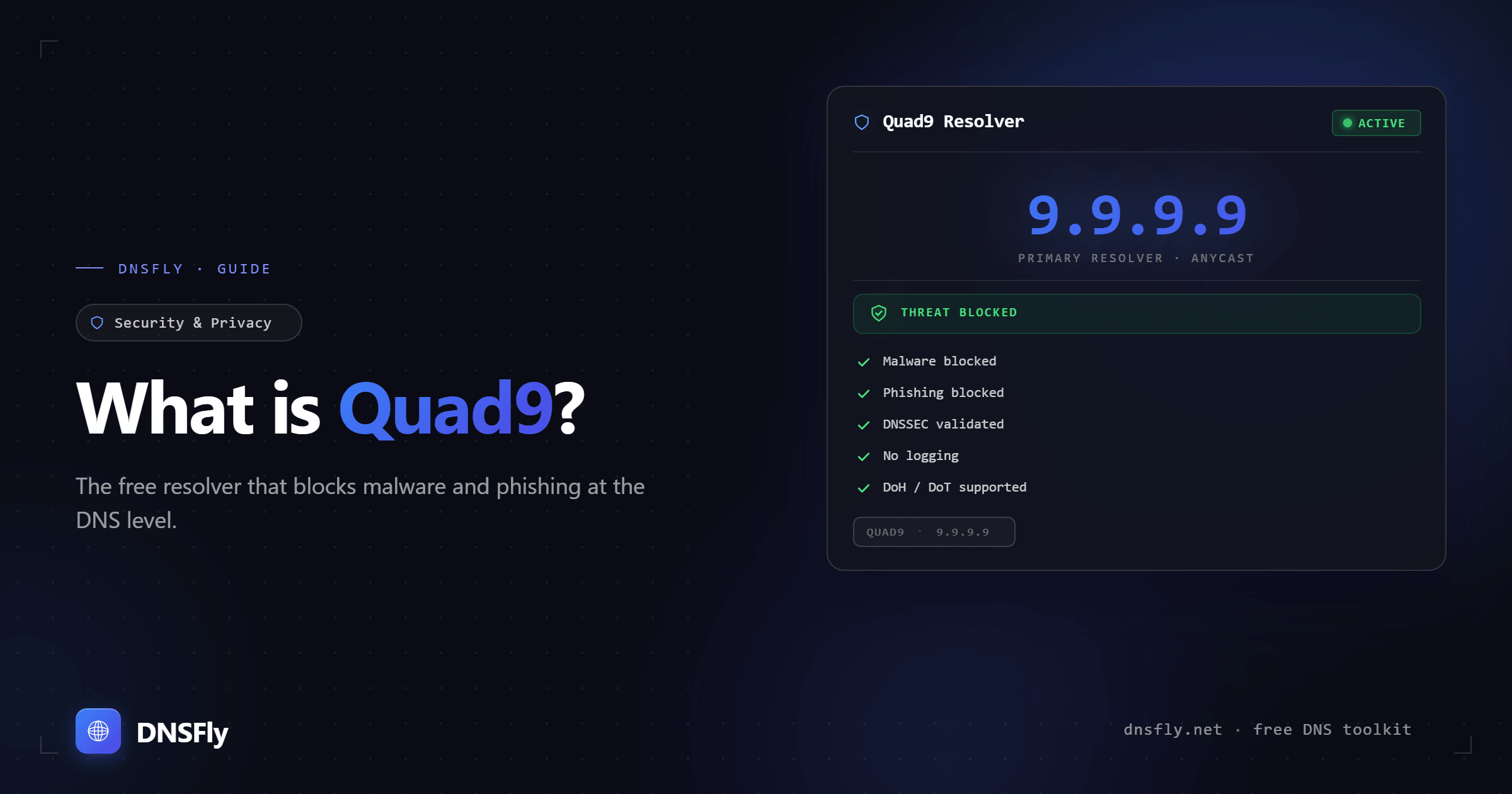 What is Quad9 DNS (9.9.9.9)?
